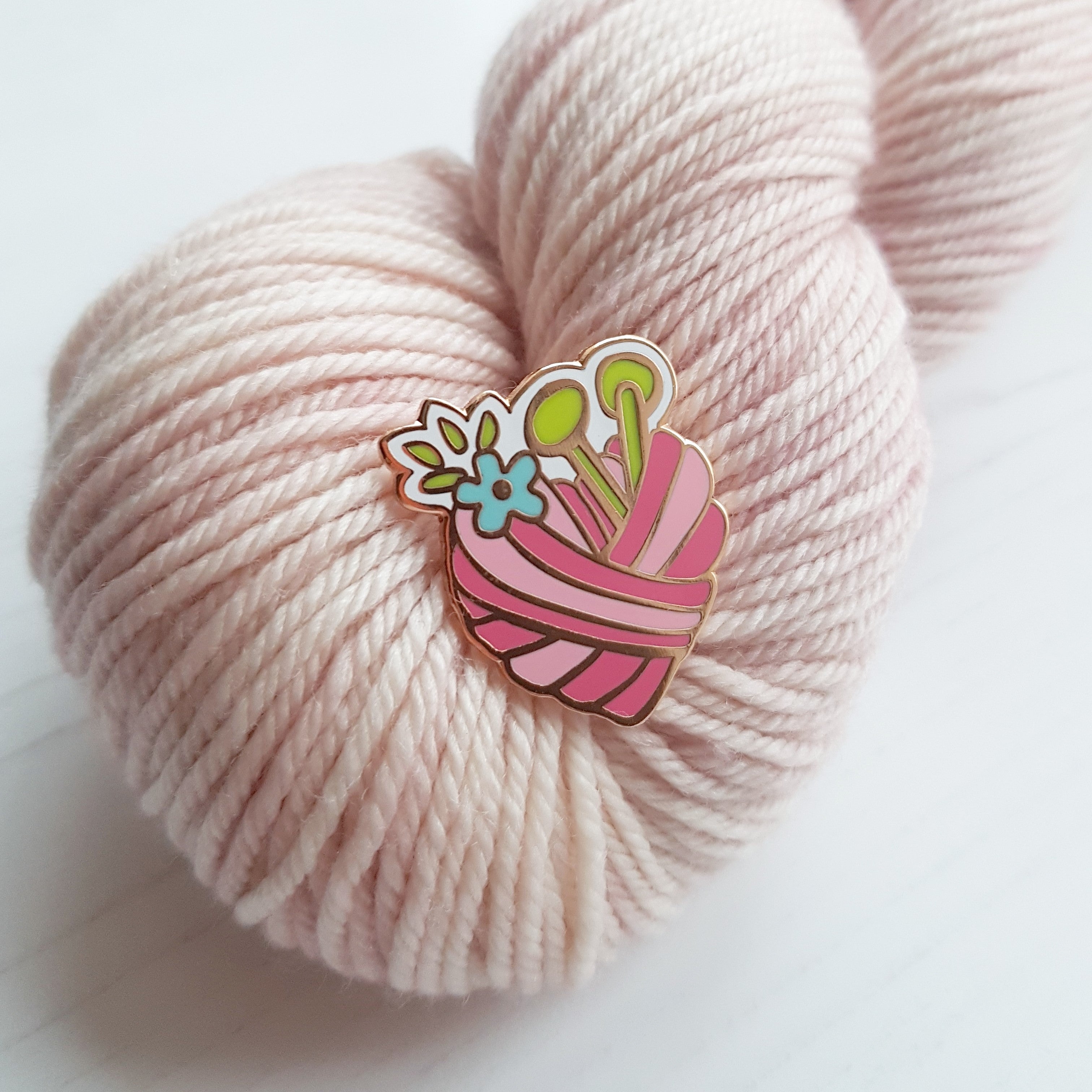 Enamel Pin - Yarn Heart